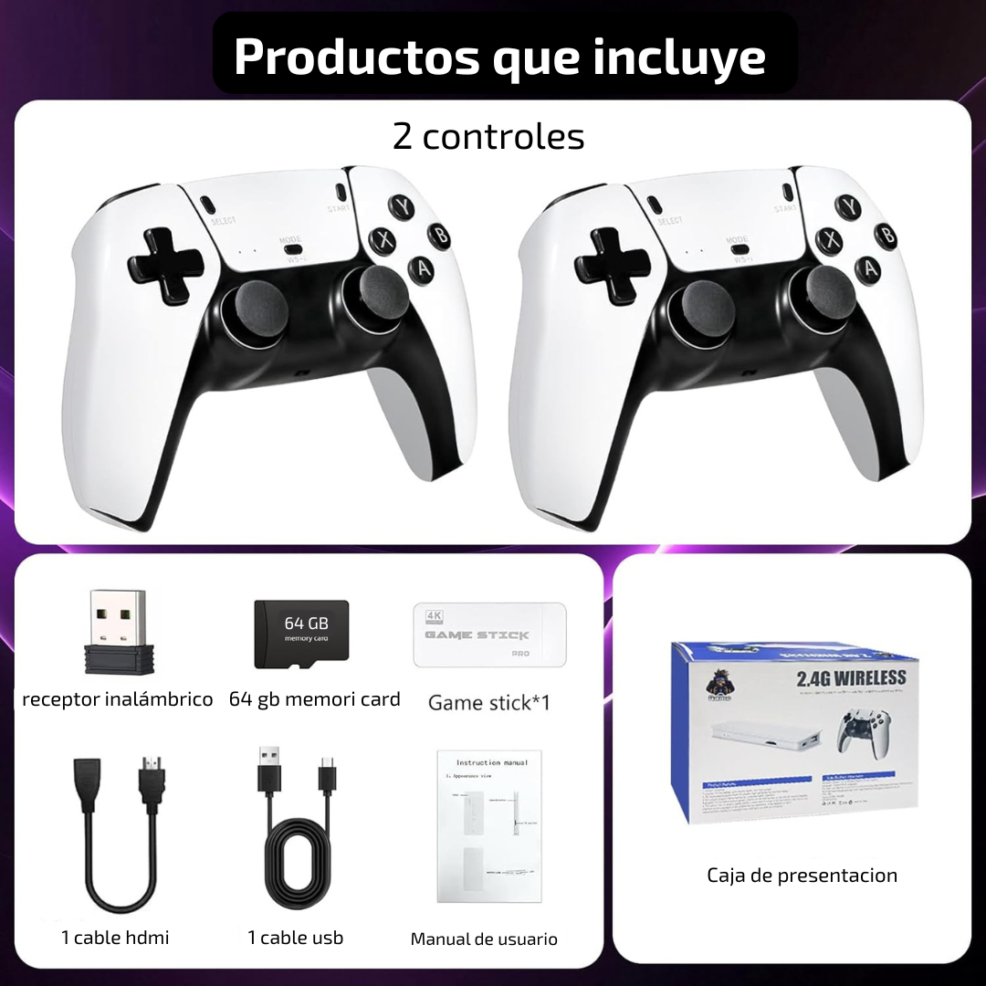 Consola Retro Game Stick M15 Pro White