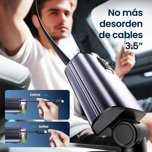 AromaDrive 5 en 1 — Aroma, luz y energía en un solo dispositivo.