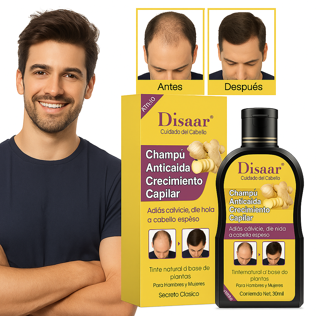 💪 Shampoo Anti-Caída & Regenerador Capilar Premium + ¡ENVÍO GRATIS! 🔥😱