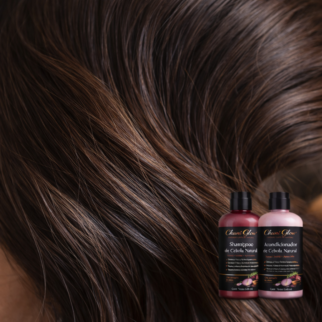 Shampoo + Acondicionador Anti caspa y Ceborrea 🌿🧅🌿 🧅