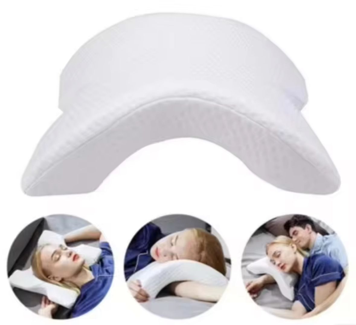 Almohada Ergonómica Hueca – Descansá sin Dolor y con Máxima Comodidad 😴✨