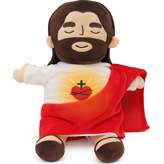 🌟 Peluche de Jesús con Movimiento de Respiración 🌟