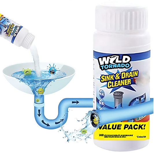 WILD TORNADO  – Limpiador Potente para Drenajes y Fregaderos 🚿