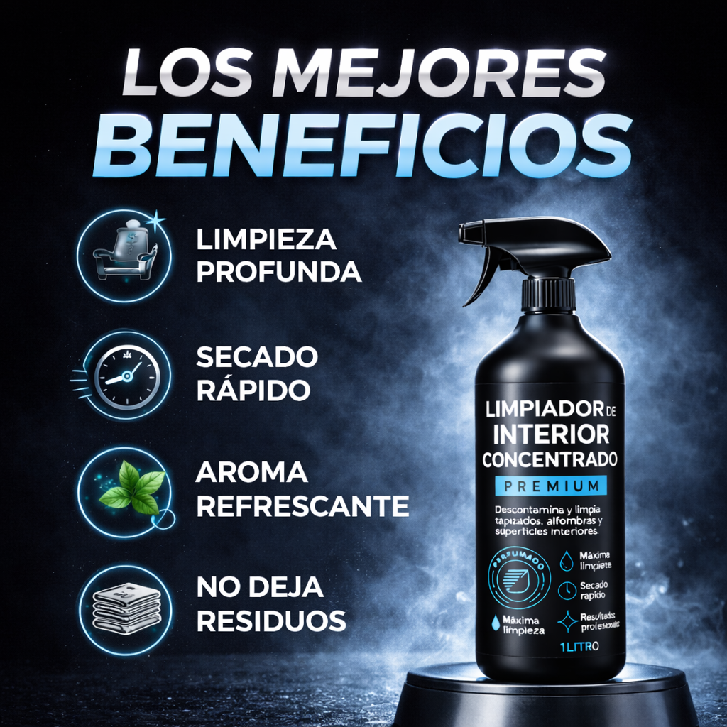 “LIMPIADOR DE INTERIOR CONCENTRADO – El Secreto Mejor Guardado de las Concesionarias + Envío Gratis😲🔥”