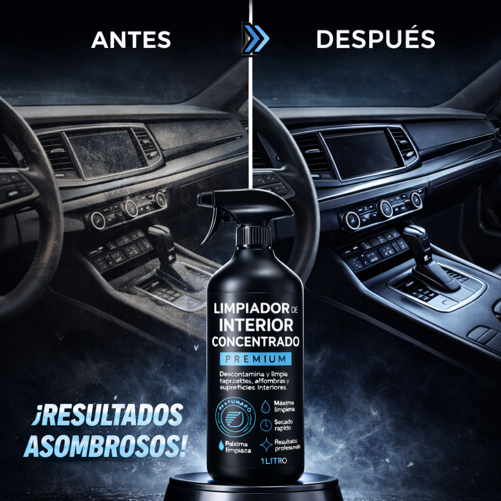 “LIMPIADOR DE INTERIOR CONCENTRADO – El Secreto Mejor Guardado de las Concesionarias + Envío Gratis😲🔥”