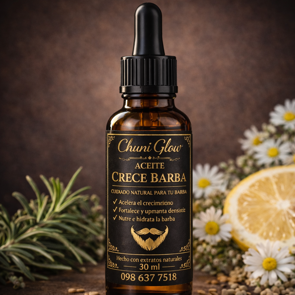 🔥 CHUNI GLOW – ACEITE CRECE BARBA 🔥2X1 POR ESTE MES