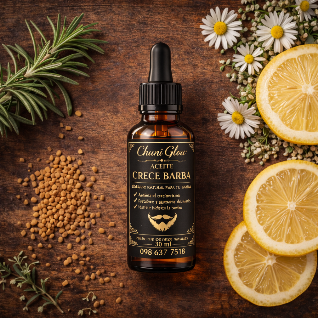 🔥 CHUNI GLOW – ACEITE CRECE BARBA 🔥2X1 POR ESTE MES
