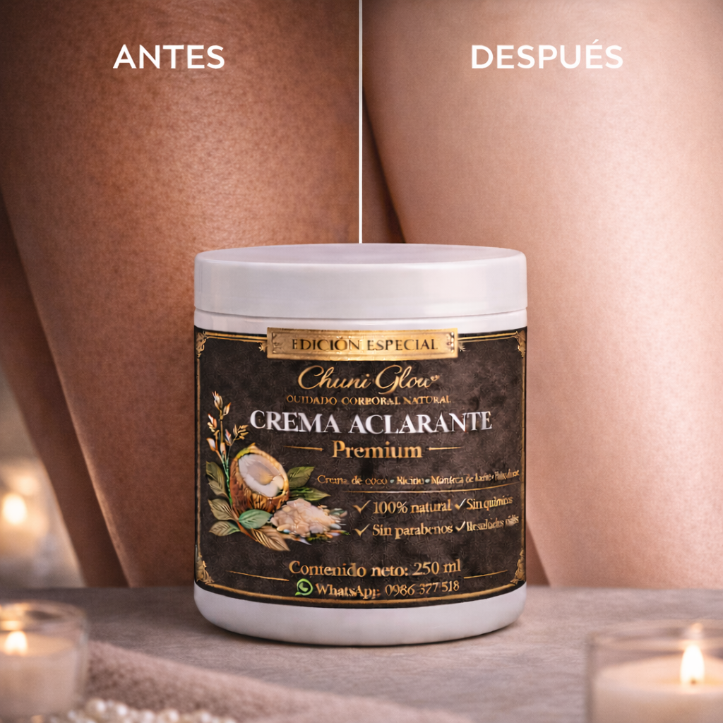 ✨ Crema Aclarante Premium, Tono más uniforme , Piel luminosa , Cuidado natural....