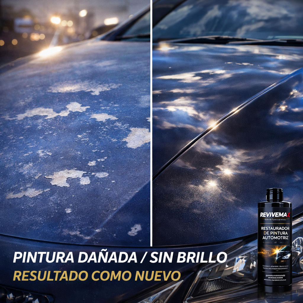🔥 ReviveMax – Restaurador de Pintura Automotriz | Pintura opaca o quemada y microrayones … solución inmediata 🚗✨