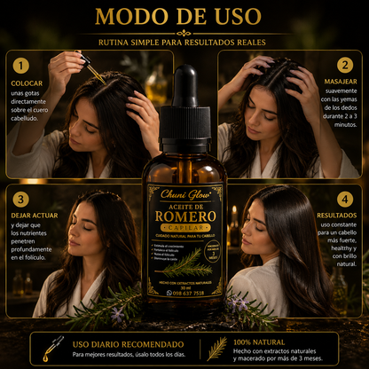 🌿 Aceite de Romero- Producto esencial para la recuperación capilar