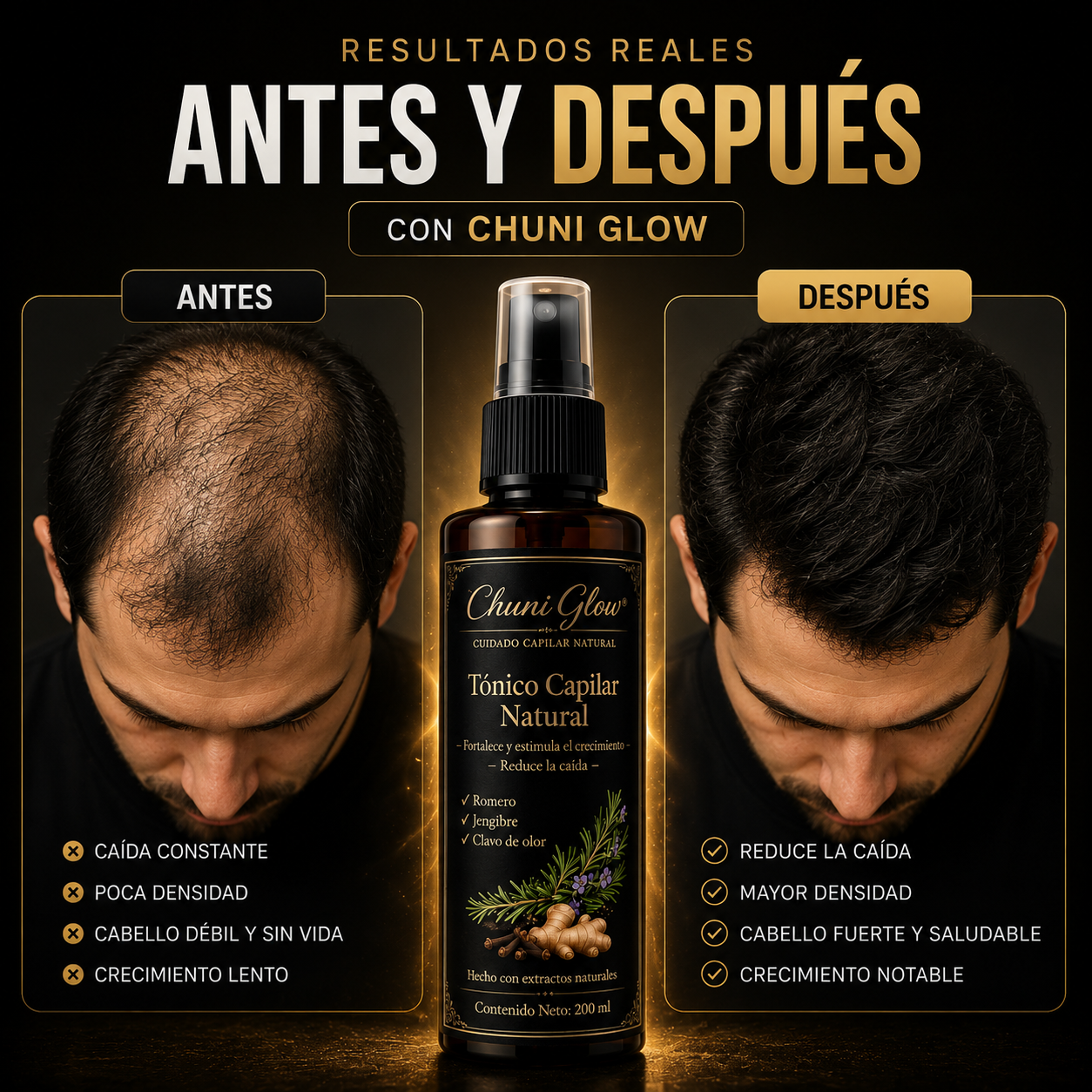 Tónico natural de recuperación capilar...🫚🌿🍂  Recuperación natural desde la raíz