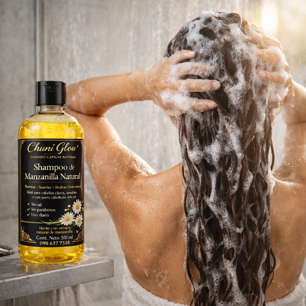 🌼 Shampoo + Acondicionador de Manzanilla: nutrición real, brillo que se nota...