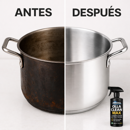 Olla Clean Max  llegó para ¡Eliminar lo quemado de tus ollas en segundos ! + ENVÍO GRATIS😱🔥