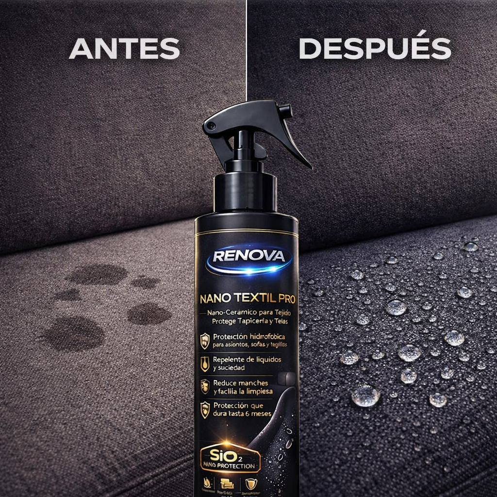Nano Textil Pro – Protección Invisible de Alto Rendimiento Cuida tus telas como el primer día.