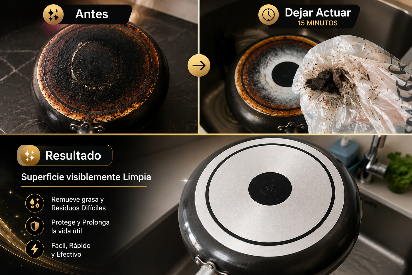 Olla Clean Max  llegó para ¡Eliminar lo quemado de tus ollas en minutos ! + ENVÍO GRATIS😱🔥