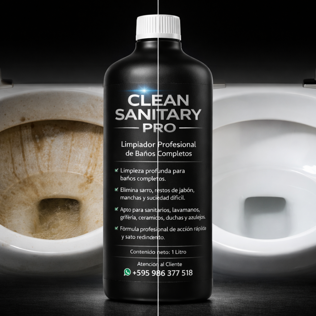 Clean Sanitary 1L – El limpiador ultra potente que está revolucionando la limpieza 😱🔥 | Envío GRATIS