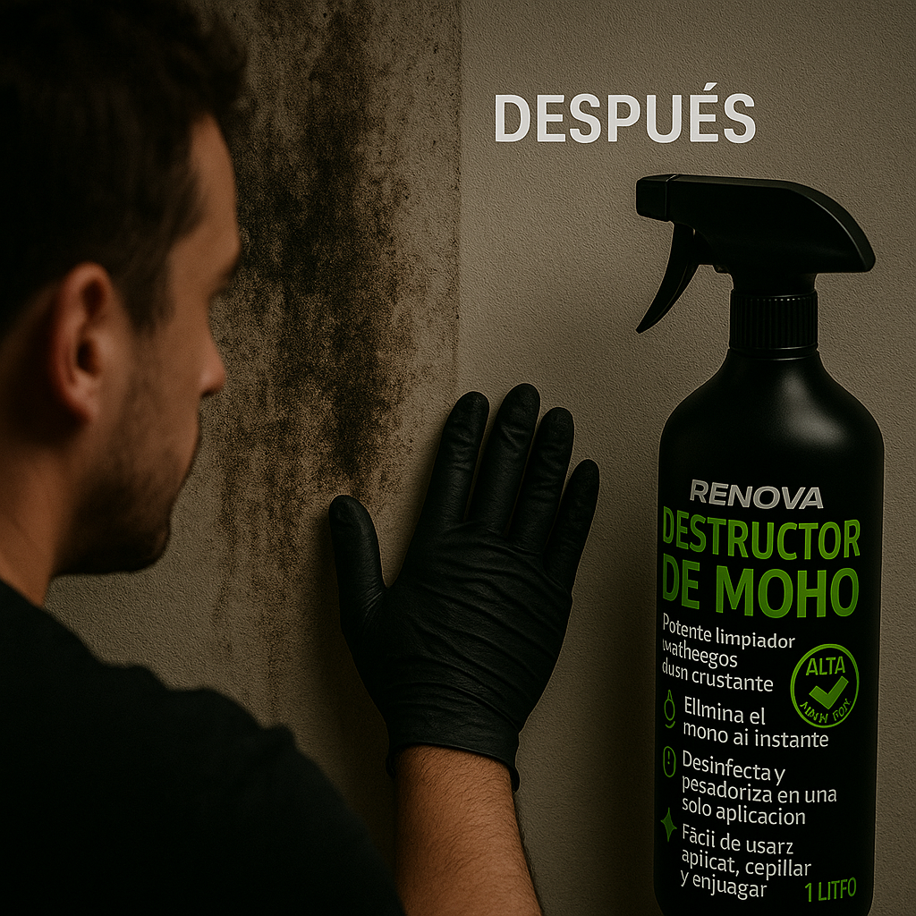 Destructor de  Moho 1L – ¡Elimina Moho y hongos en Minutos! + Envío Gratis 😱🔥