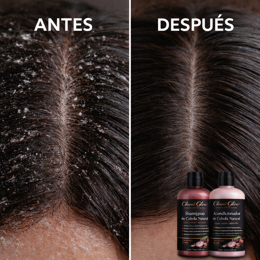 Shampoo + Acondicionador  Anti caspa y Ceborrea  🌿🧅🌿 🧅