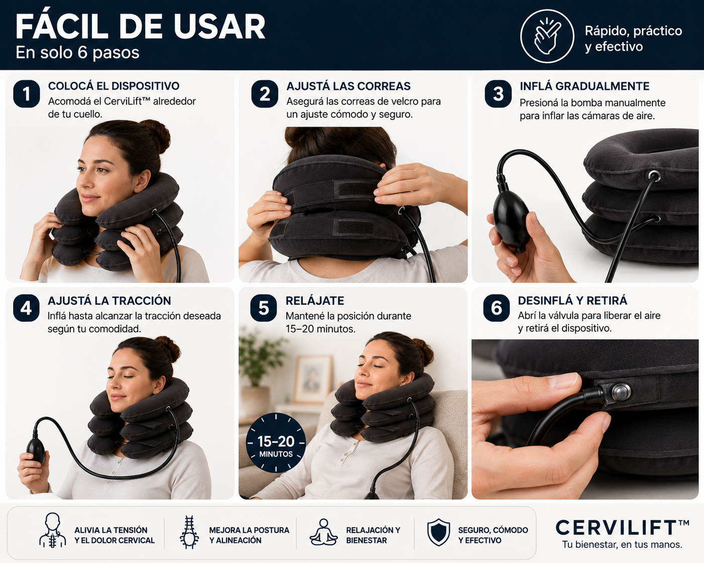 CerviRelax™⭐⭐⭐⭐⭐ Sistema de Descompresión Cervical...