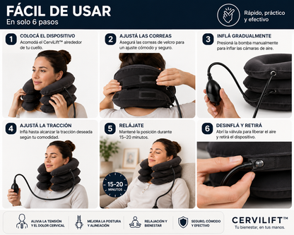 CerviRelax™⭐⭐⭐⭐⭐ Sistema de Descompresión Cervical...